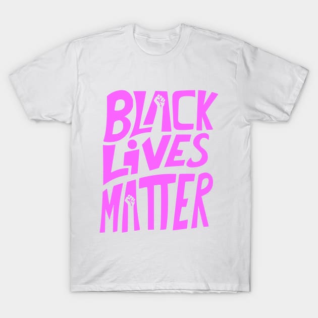 BLM (Pink) T-Shirt by RonnyShop